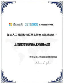 蜜度信息攜手微軟人工智能與物聯(lián)網(wǎng)實驗室，共啟AI應用軟件開發(fā)新篇章